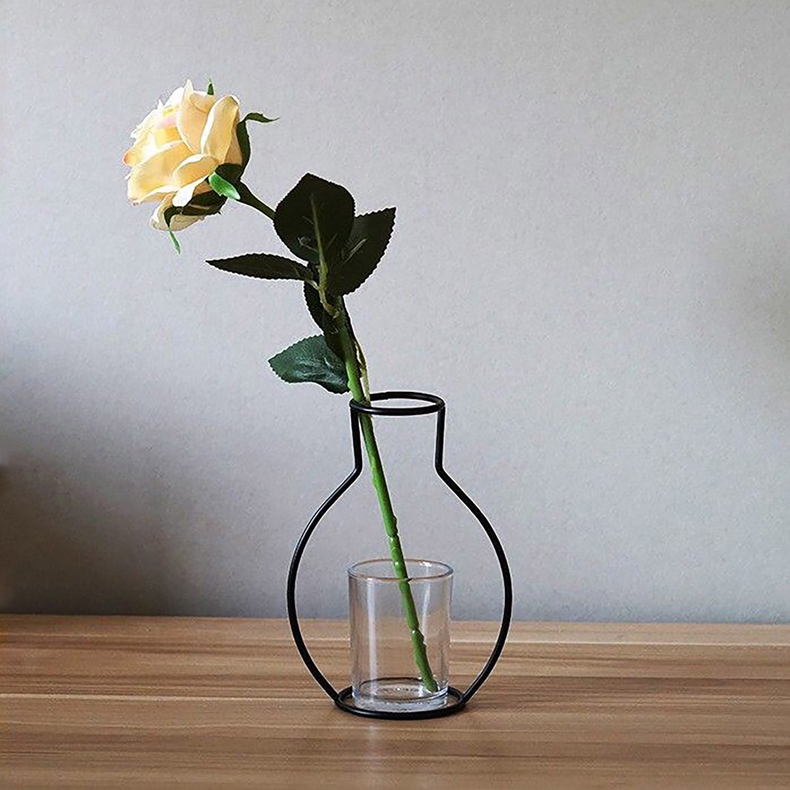 Fake Flower Vase Tabletop Plants Vase Decorative Home Nordic Glass Vases Home 