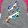 thumbnail image 3 of Luca - Sea Monsters - Toddler And Youth Girls Raglan Graphic T-Shirt, 3 of 4