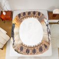 thumbnail image 5 of jejeloiu Vintage Aztec Geometric Twin Sheet SetsFarm Aniaml Horse Twin Fitted Sheet,Brown White Flat Sheet,Breathable Room Decor,3 Pieces, 5 of 7
