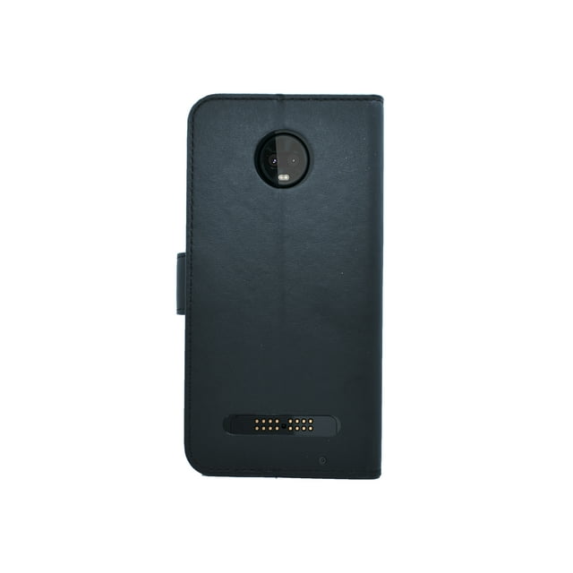 Funda tipo cartera para Motorola Moto Z2 play Negro Atti Premier diary
