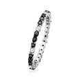 thumbnail image 5 of Ross-Simons 0.50 ct. t.w. Black and White Diamond Eternity Band in 14kt White Gold, Women's, Adult, 5 of 5