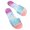 Multicolor, variant on VerPetridure Women's Platform & Wedge Sandals Womens Summer Fashion Colour Transparent Slippers Round Toe Flat Casual Slippers