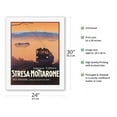 thumbnail image 2 of Stresa to Mottarone - Lake Maggiore Italy - by Ferrovia Electric Tram - Vintage Railroad Travel Poster c.1920 - Fine Art Rolled Canvas Print 20in x 26in, 2 of 4