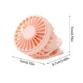 thumbnail image 2 of Mini Solar Fan Hat Clip ABS USB Rechargeable Solar Powered for Outdoor Work Three Wind Speeds Hands Free for Hiking Camping Baseball Caps, 2 of 3