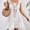 White, variant on Beach Cover Ups for Women 2026 Trendy Spaghetti Strap Hollow Out Crochet Cover-Up Button Decoration Halter V Neck Side Slit Vacation Coverups Dresses White Free Size