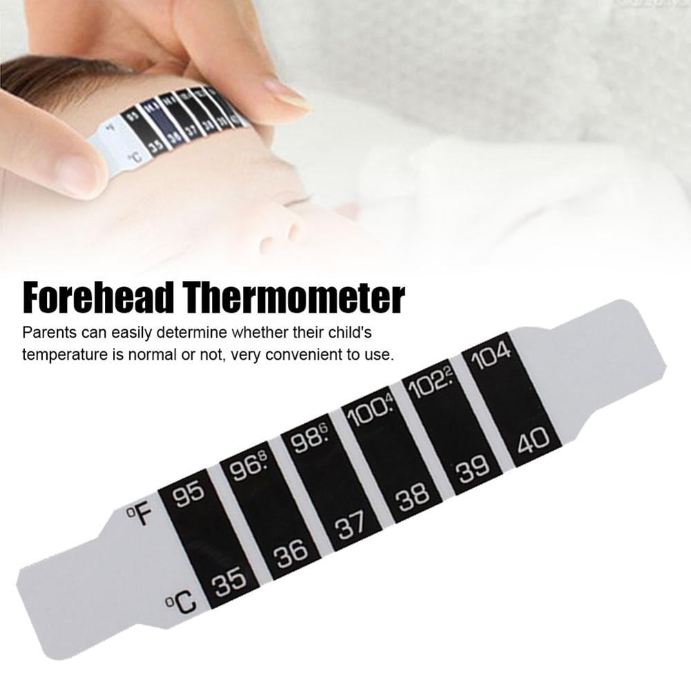 EBTOOLS 10pcs Forehead Thermometer Strips Adults Kids Baby T