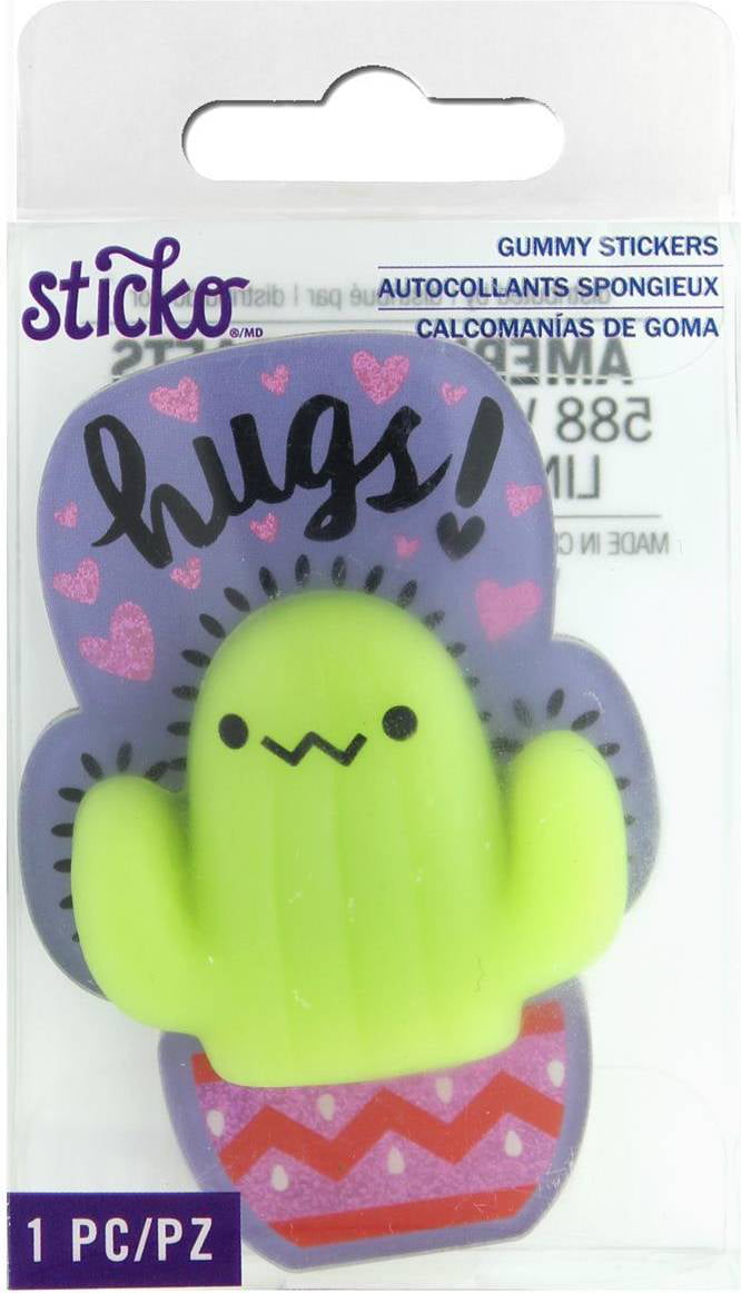 Cactus Erasers Set 5 Pcs Free Hugs 