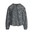 thumbnail image 5 of Scoop Women's Flowy Cotton Blouse with Long Sleeves, Sizes XS-XXL, 5 of 5