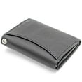 thumbnail image 7 of Men's RFID safe Black Leather Trifold Chain Wallet with Snap Close by J.T.C, 7 of 7