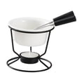 thumbnail image 2 of Olla para fondue de queso con tenedores, taza para derretir , vela de té, olla para derretir chocolate, para dulces, tapas y, 2 of 9