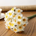 thumbnail image 1 of Clearance! 6pcs/Lot Artificial Simulation Narcissus Flower Bouquet For Living Room Window Decor Fake Flowers Wedding Scene Decor Daffodil, 1 of 6