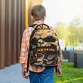 thumbnail image 6 of Rateoe Grim Coffee Skull Pattern Durable Student Backpack Laptop Bag- Ergonomic Design, Waterproof Twill Fabric - Ideal for School, Travel, and Outdoor Activities-One Size, 6 of 6