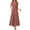 Rust Red White Dot, variant on ANRABESS Womens Summer Casual Maxi Dress V Neck Ruffle Sleeve Long Dresses Fashion Flowy Tiered Boho Beach Vacation Sundress Wine Red X-Large