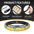 thumbnail image 2 of XMXT Seamless Lemon Cartoon Print Steering Wheel Cover, Elastic Non-Slip Universal Fit Car Decor Accessories Protector for Auto SUV Trucks, 2 of 8