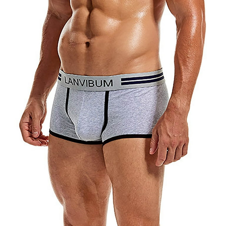 Men's Lace Boxer Briefs Underwear Sexy See Through Underpants Bulge Pouch  Trunks…