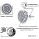 thumbnail image 4 of Aretes Para Hombre 14K Gold Plated 925 Sterling Silver Iced out CZ Hypoallergenic Round Screw Back Stud Earrings for Men, 4 of 4
