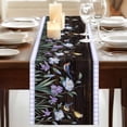 thumbnail image 3 of Table Runners 72 Inches Long Dress Scarves, Spring Flowers Farmhouse Kitchen/Dining Table Runner, Coffee Tablerunners, Blue Floral Leaves Birds Country Farm Wood Grain 18x72 Inch, 3 of 9