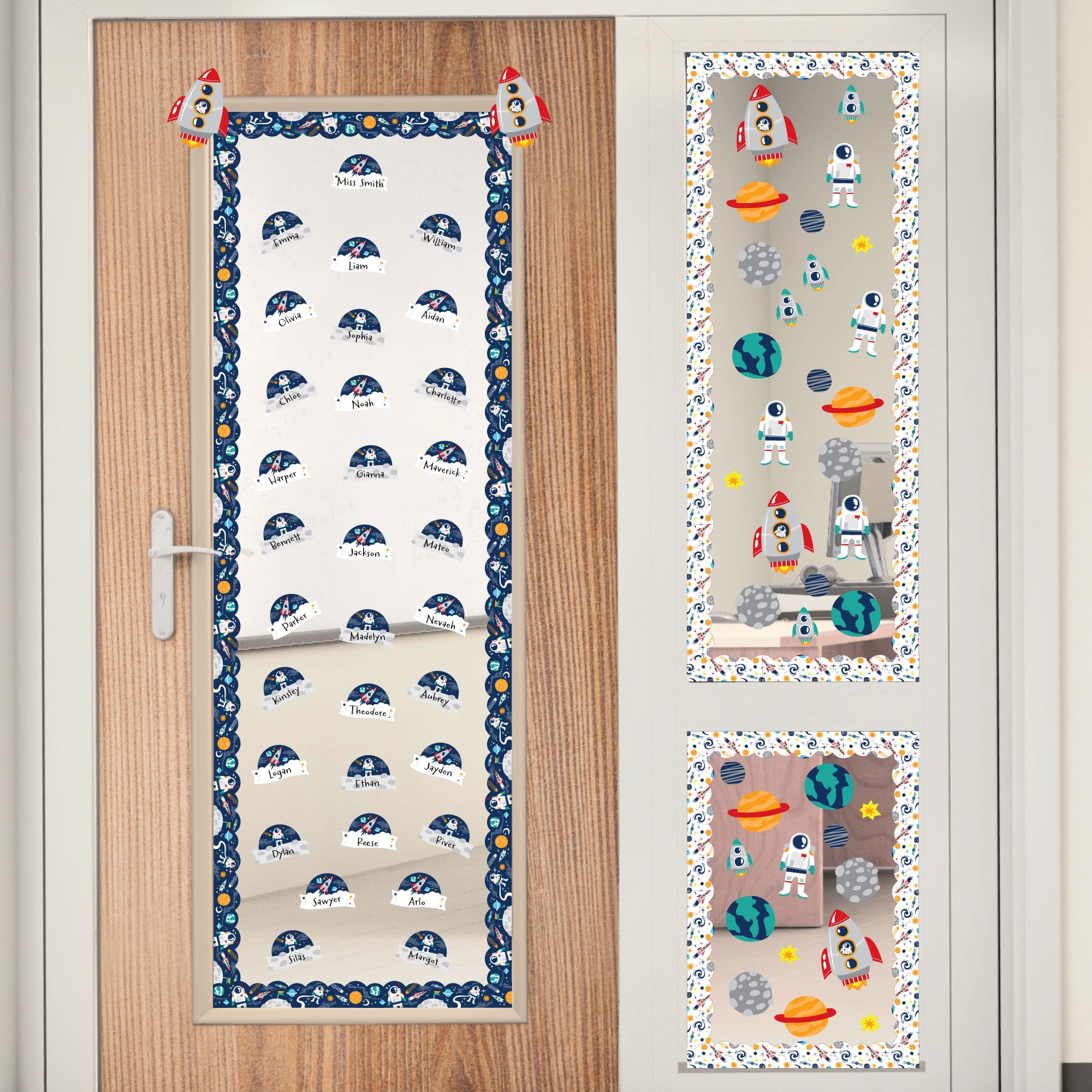Harloon 41 Pcs Space Themed Classroom Bulletin Board Sets Today is A  Great