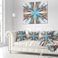 thumbnail image 3 of Designart Flowers with Radiating Rays - Abstract Throw Pillow - 18x18, 3 of 5