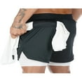 thumbnail image 2 of MesaSe Men‘s 2 in 1 Athletic Short Jogger with Pockets, 2 of 6