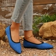 thumbnail image 6 of Viluyesy Womens Ballet Flats, Comfortable Slip-On Pointed Toe Casual Classic Flats Shoes Blue, 6 of 9