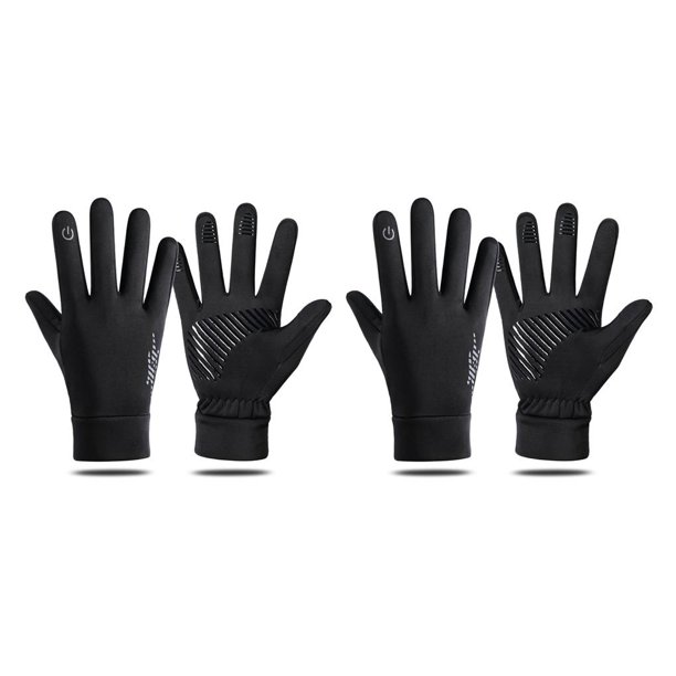 Guantes transpirables a prueba de viento Wosthever impermeables para montar en motocicleta Negro XXL 2Conjunto