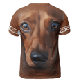thumbnail image 4 of Lotusprinthandmade Dachshund Unisex T-shirt 3D S-5XL Multicolor, 4 of 5