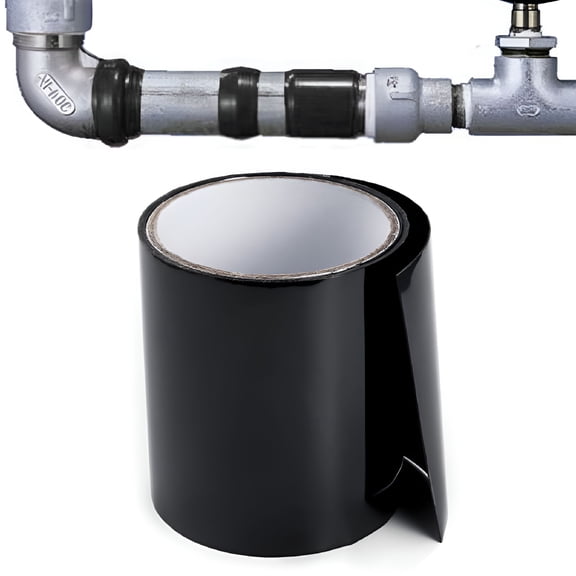 CCOCC Waterproof Seal Repair Adhesive Plumber Tape, Black Pipe Leak Fix for Plumbing Joints and Faucets