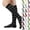 #02 Dark Gray, variant on Knee High Socks for Women Knee Tube Socks Womens Athletic Socks Cotton Tall Long Socks Knee High Stockings ,One Size,Pink