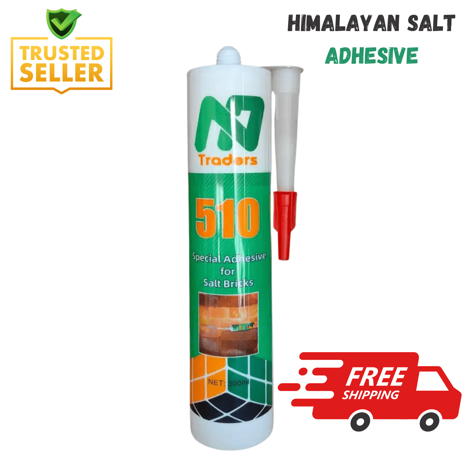 Himalayan Salt Adhesive - Pack of 10 | Industrial-Grade Glue for Salt Bricks & Tiles