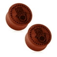 thumbnail image 2 of Ear Plugs Organic Wood Hamsa Hand Symbol 00 Gauge to 1 Inch Pair, 2 of 2