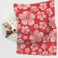 thumbnail image 6 of Pofeuu Red Hibiscus Flower Print Puppy Blanket,Dog Blankets,Pet Blanket Cozy Cat Blankets for Indoor Cats, Fuzzy Pet Blanket for Kitten Doggy Dog Blankets-Small, 6 of 8