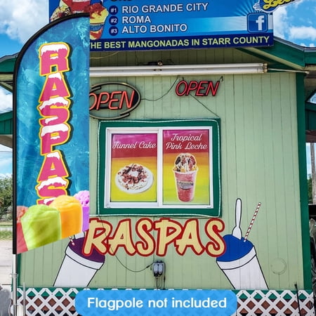 QSUM Smoothies Themed Swooper Flag 11FT Smoothies Advertising Feather Flag Smoothies Banner Signs for Businesses and Storefronts(Flagpole NOT Included)