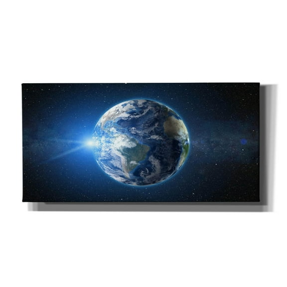 Epic Graffiti 'Earth Sunrise' by Epic Portfolio, Canvas Wall Art, 40"x20"