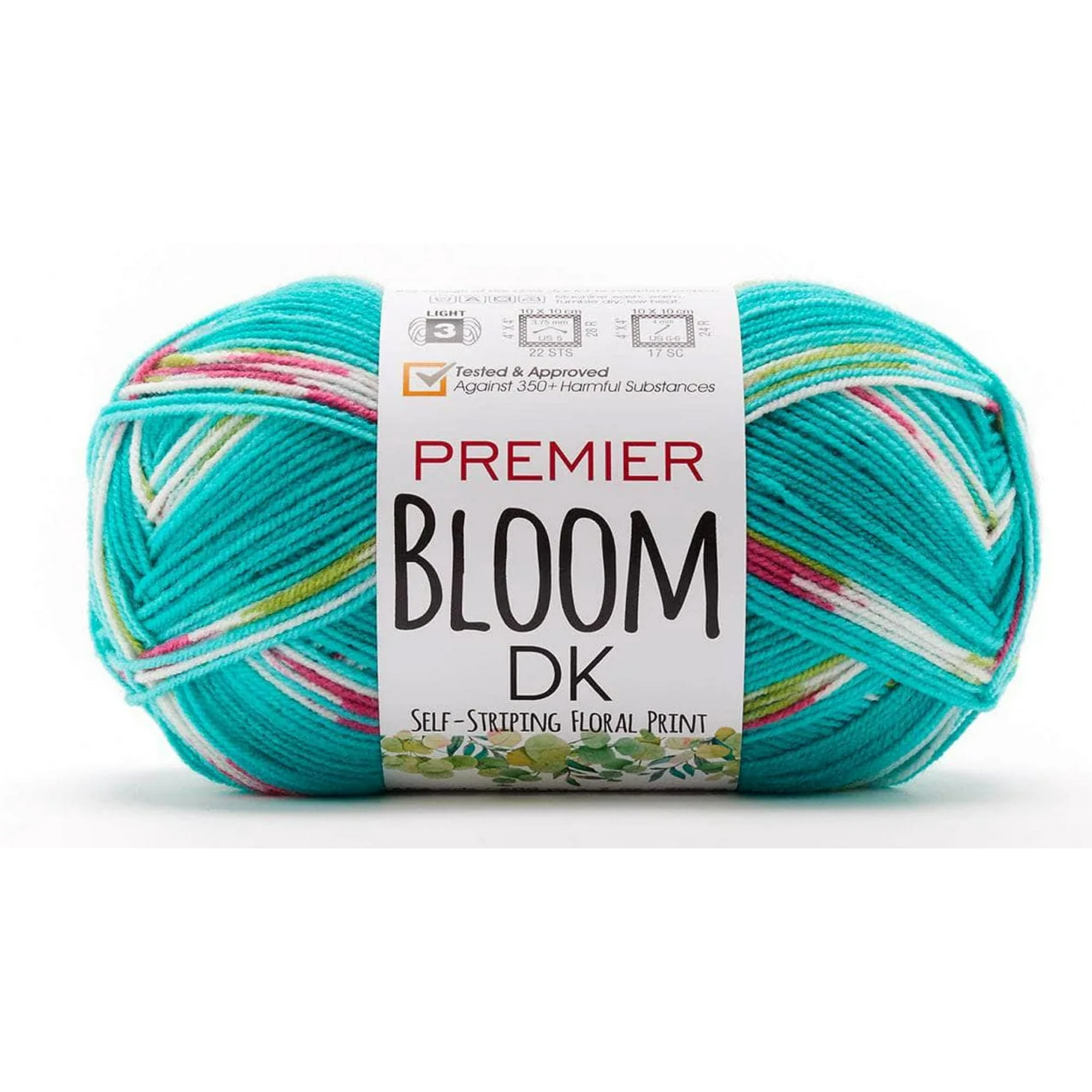 Premier Yarns Bloom DK Weight Yarn, Self-Patterning Yarn for Crocheting and Knitting, Hummingbird