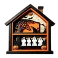 thumbnail image 3 of Halloween Wooden Centerpiece Decorations - Haunted House Wood Tabletop Decor, Ghost Pumpkin Tiered Tray Signs Ornaments for Home Kitchen Party, 3 of 6