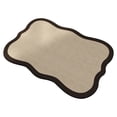 thumbnail image 4 of OCCOA Wavy Edges Diatomaceous Earth Bath Mat, Quick Absorb Non-Slip Shower Rug, Soft Neutral Brown Entry Mat for Bathroom Floor Holiday Home, Multicolor, 4 of 6