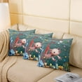 Pack Of 2 Kids Pink Axolotl Cushion Cases 16x16 Inch Cartoon Cute