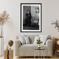 thumbnail image 4 of Historic Framed Print, [Amy Castles, full length portrait, standing, facing right. Australian singer], 17-7/8" x 21-7/8", 4 of 9