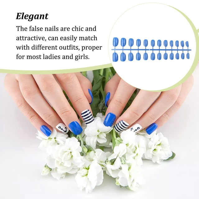 VONKY Art Delicate Removable Artificial Tips Extension Fingernails Fashion Wraps Manicure Tools Decoration for Girls Type 24