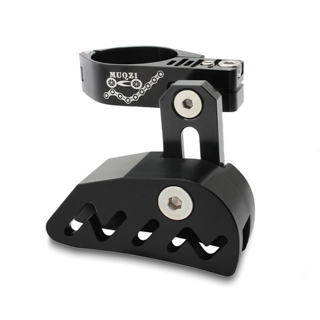 Guía de la cadena de bicicletas Sola cañón anti-salto engranaje fijo Abrazadera Estabilizador Reparación de aleación de aluminio Tensor de bloqueo negro Muqzi Inevent OD002980-01B