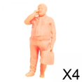 thumbnail image 1 of Figuras 4x1/64 Baoblaze Muñeca de Personaje Sin Pintar para Decoración de Escenarios, 1 of 8