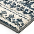 thumbnail image 5 of My Texas House Delilah 1'11" X 7'6" Blue Geometric Runner Rug, 5 of 8