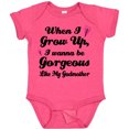 thumbnail image 3 of Inktastic Gorgeous Like My Godmother Girls Baby Bodysuit, 3 of 5