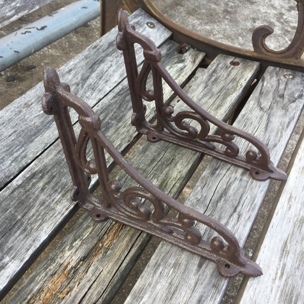 Garden Braces Shelf Bracket 6 Cast Iron Antique Style Web Brackets