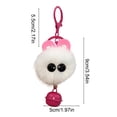 thumbnail image 3 of Mini Storage Pouch Keychain Backpack Zipper Pull, Durable Polyester Decorative Key Ring for Keys Cards, Portable Organizer Pendant for Commuting Travel Home with 6 Colors, White, 3 of 6