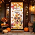 thumbnail image 6 of Fall Door Banner Cover,Autumn Harvest Animal Pattern Background for Front Door Patio Entryway 70.87x35.43 Inch, 6 of 6