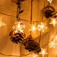 thumbnail image 5 of Árbol de Navidad copo de nieve LED cadena de luces Banner decoración navideña 2023 para el hogar Navidad decoración de árbol de Navidad colgante de luz de hadas, 5 of 5