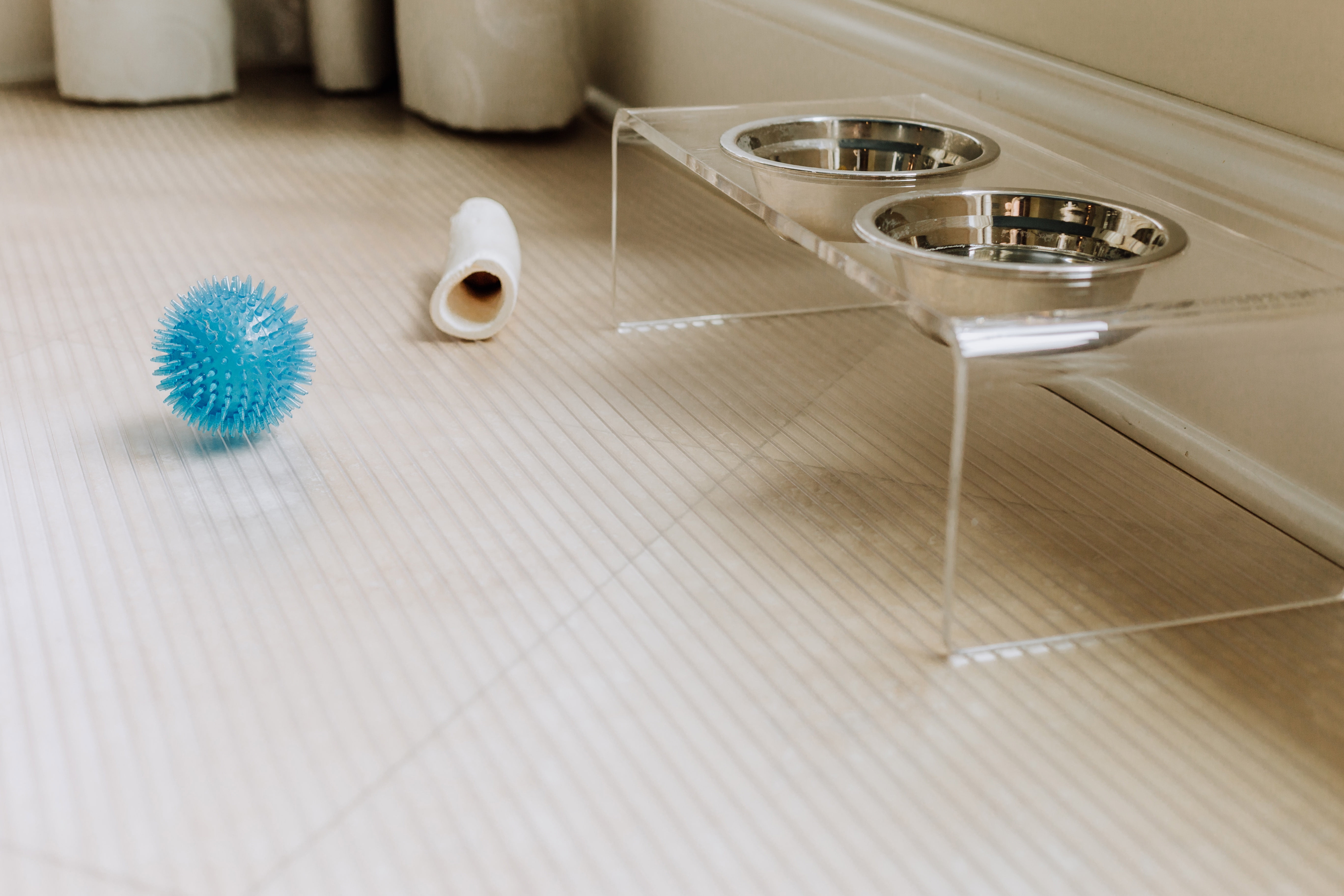 G-Floor 5' x 10' Polyvinyl Ceramic Pet Friendly Carpet Protector - Clear