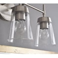 thumbnail image 2 of Delgado Antique Brass and Clear Glass 3 Light Vanity, 2 of 8